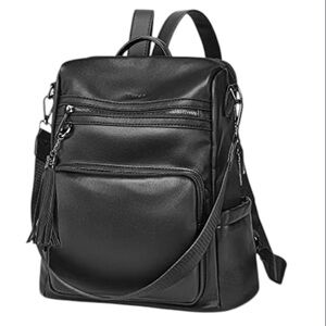 OPAGE Leather Backpack Handbag Black diaper bag amazon